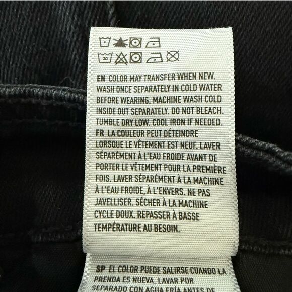 American Eagle Outfitters Black A-Line Mini Skirt Button Front - Picture 5 of 9